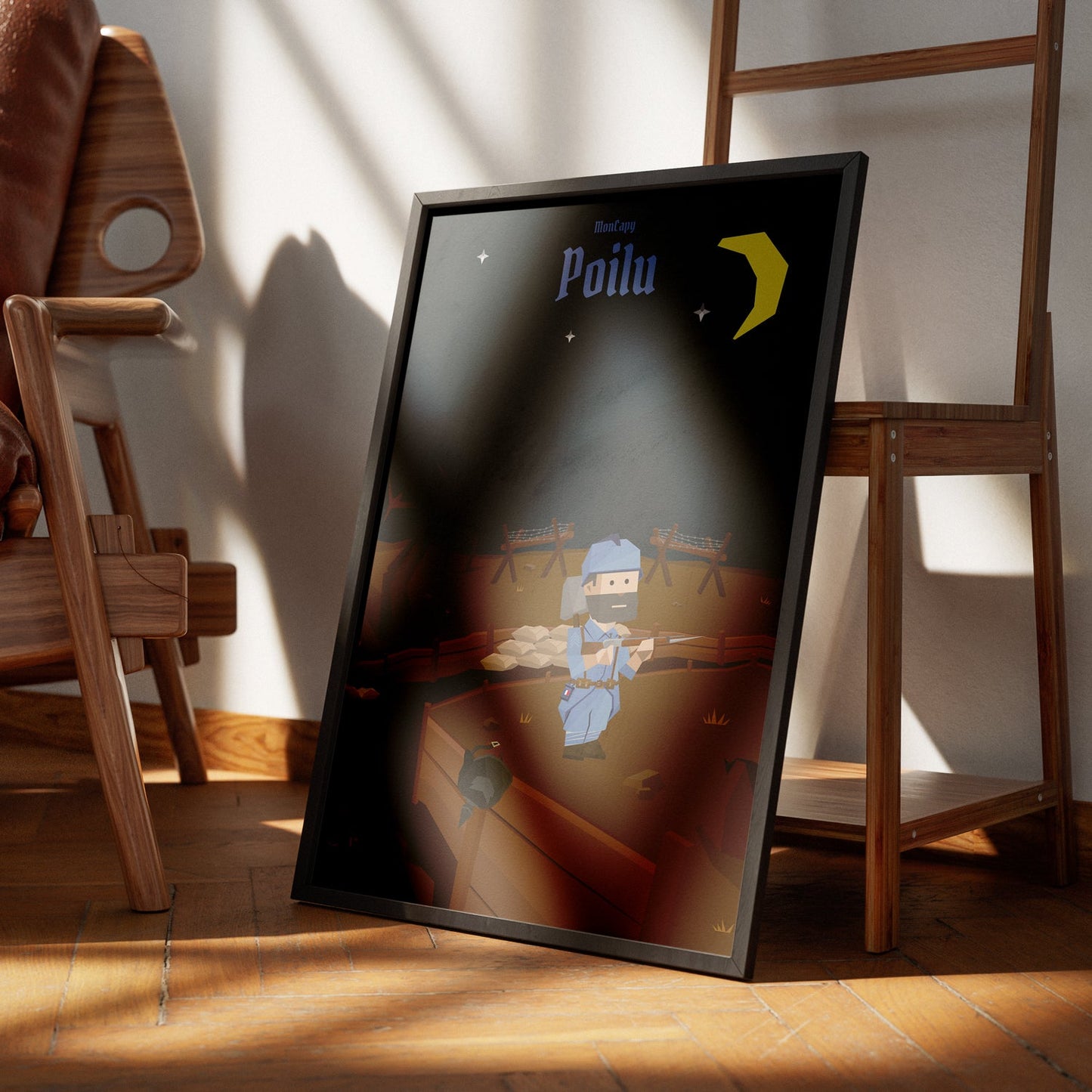Affiche Poilu - Taille 30x40 - Apporte une touche d’histoire et de mémoire à ton intérieur - MonCapy