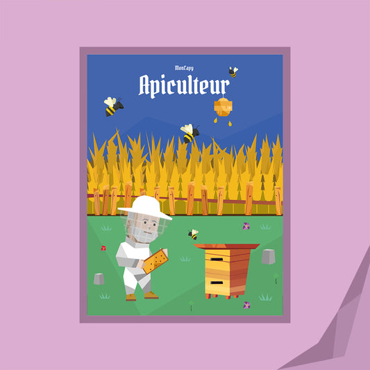 Affiche Apiculteur - Taille 30x40