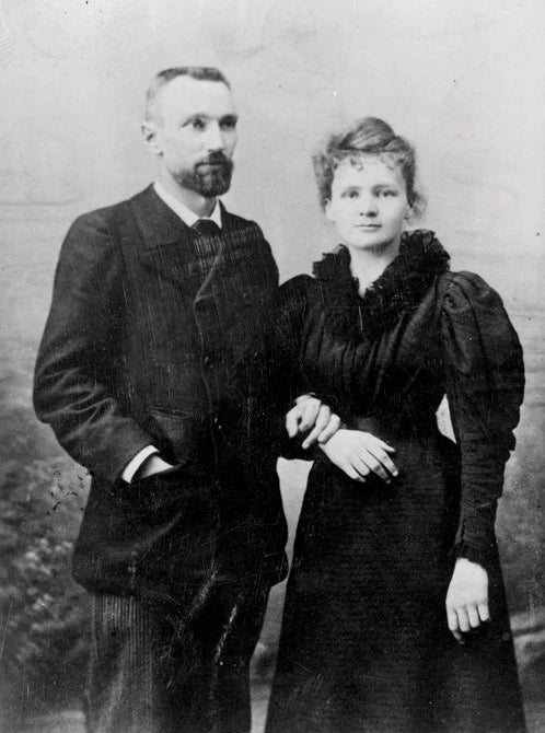 Marie Curie avec son époux, Pierre Curie