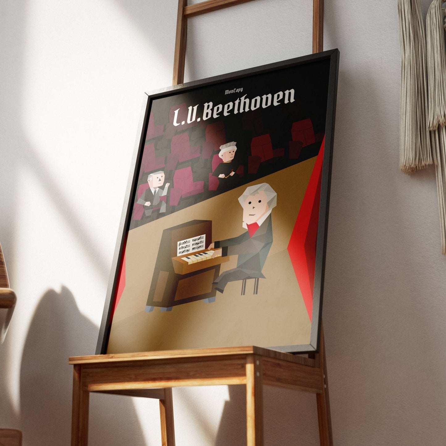 Affiche Ludwig van Beethoven - Taille 30x40 - MonCapy