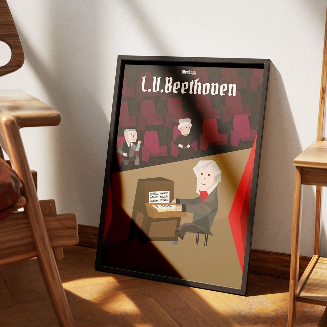Affiche Ludwig van Beethoven - Taille 30x40 - MonCapy