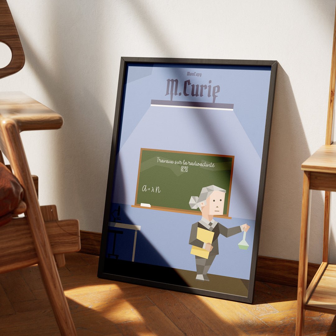 Affiche Marie Curie - Taille 30x40 - MonCapy