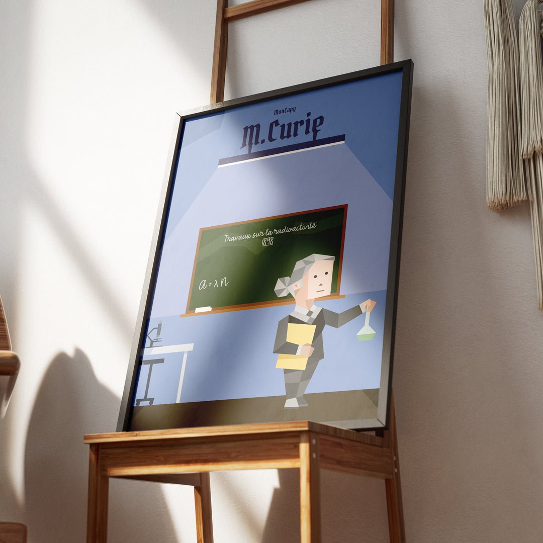 Affiche Marie Curie - Taille 30x40 - MonCapy