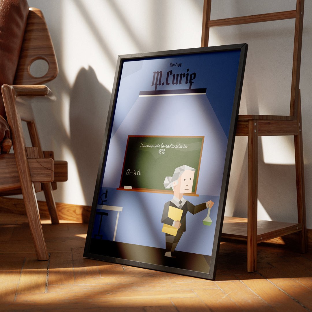 Affiche Marie Curie - Taille 30x40 - MonCapy