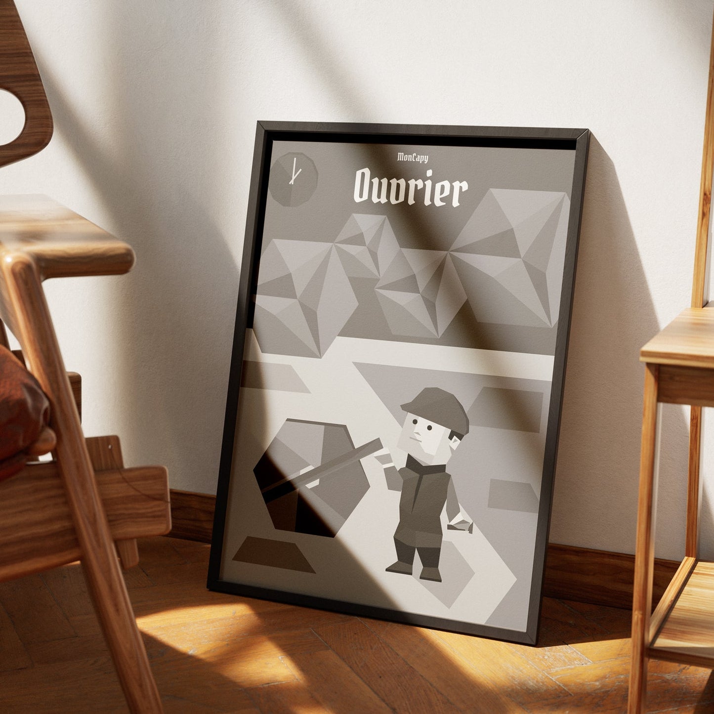 Affiche Ouvrier - Taille 30x40 - MonCapy