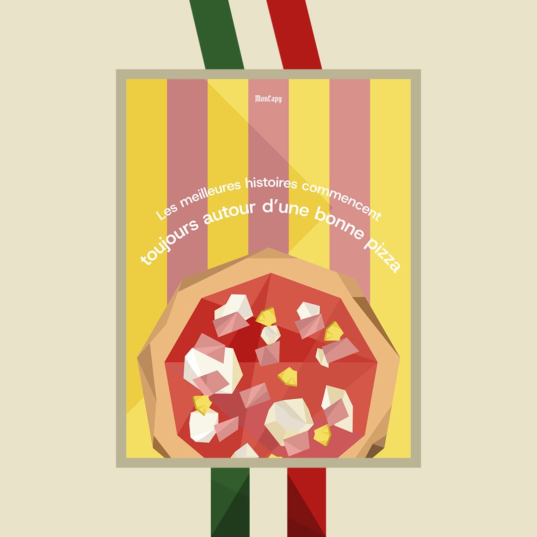 Affiche Pizza - Taille 30x40 - MonCapy