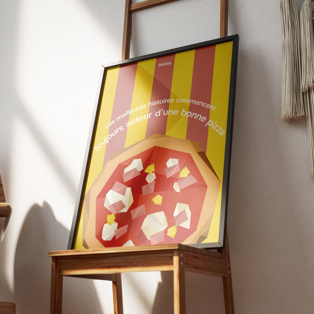Affiche Pizza - Taille 30x40 - MonCapy