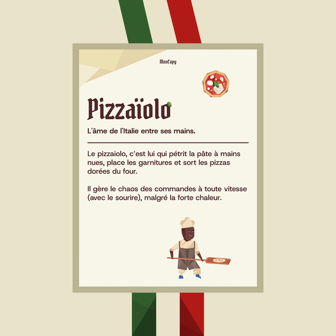 Affiche Pizzaïolo - Taille 30x40 - MonCapy