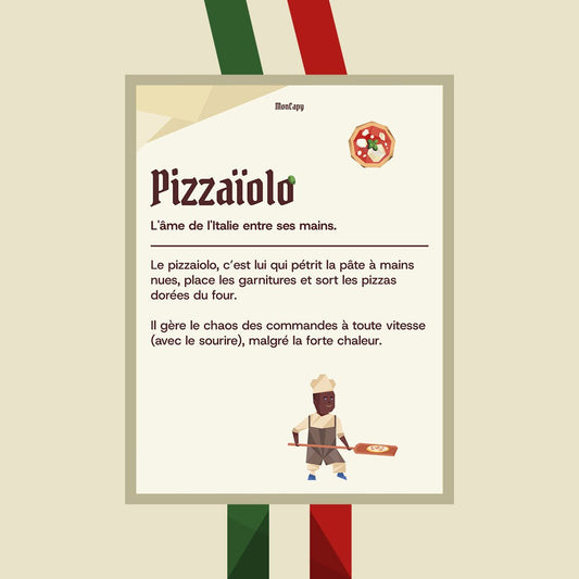 Affiche Pizzaïolo - Taille 30x40 - MonCapy