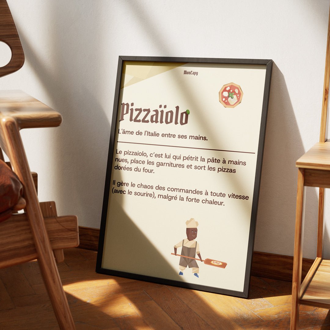 Affiche Pizzaïolo - Taille 30x40 - MonCapy