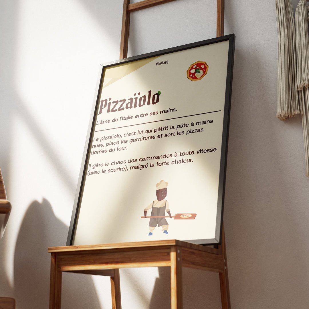Affiche Pizzaïolo - Taille 30x40 - MonCapy