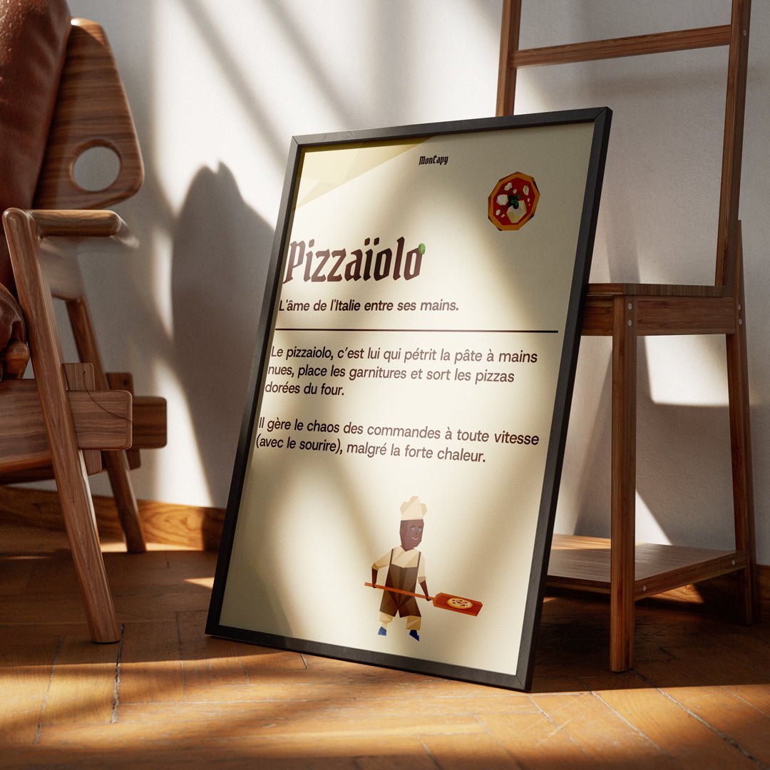 Affiche Pizzaïolo - Taille 30x40 - MonCapy