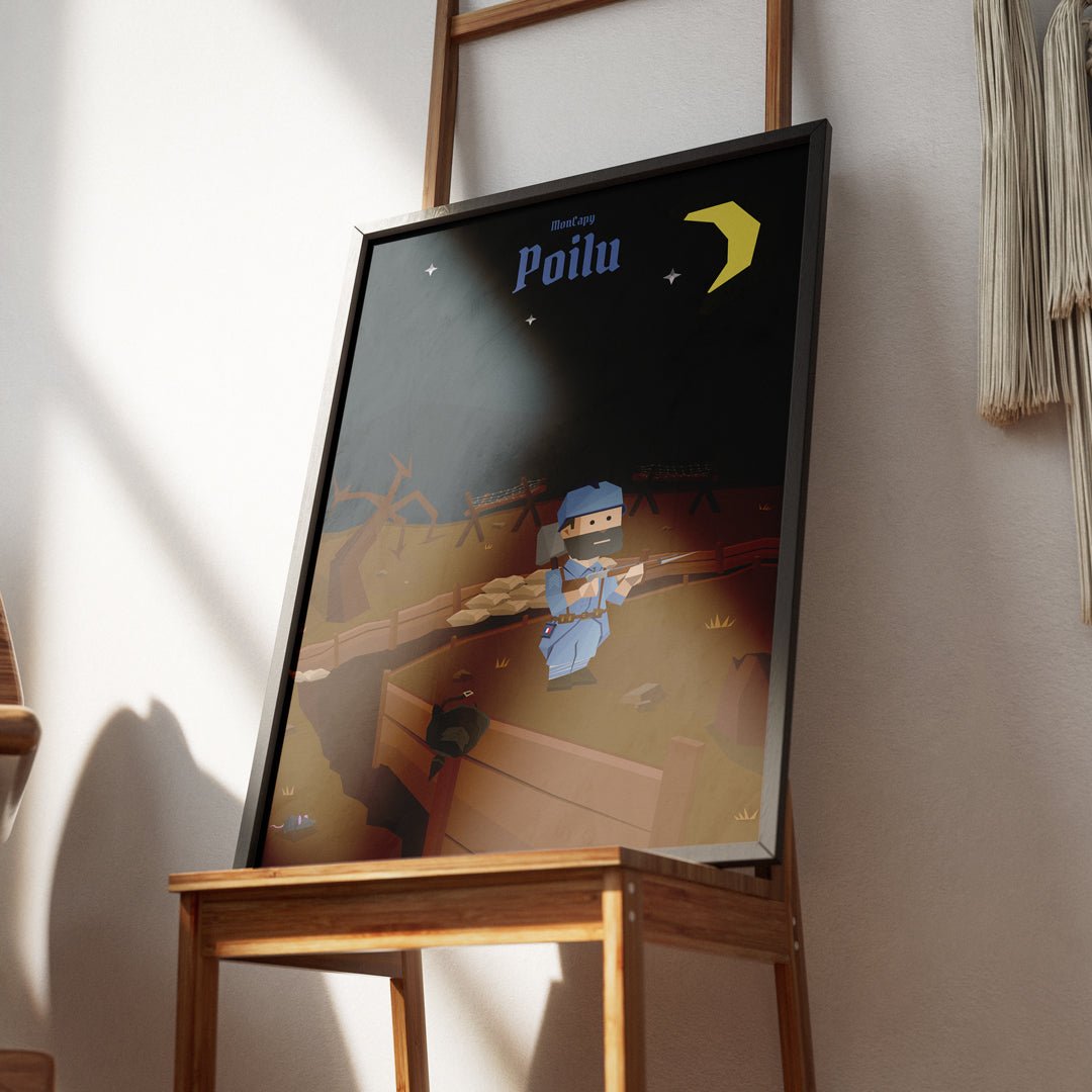 Affiche Poilu - Taille 30x40 - Apporte une touche d’histoire et de mémoire à ton intérieur - MonCapy
